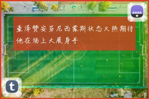 豪泽赞安芬尼西蒙斯状态火热期待他在场上大展身手